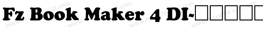 Fz Book Maker 4 DI字体转换